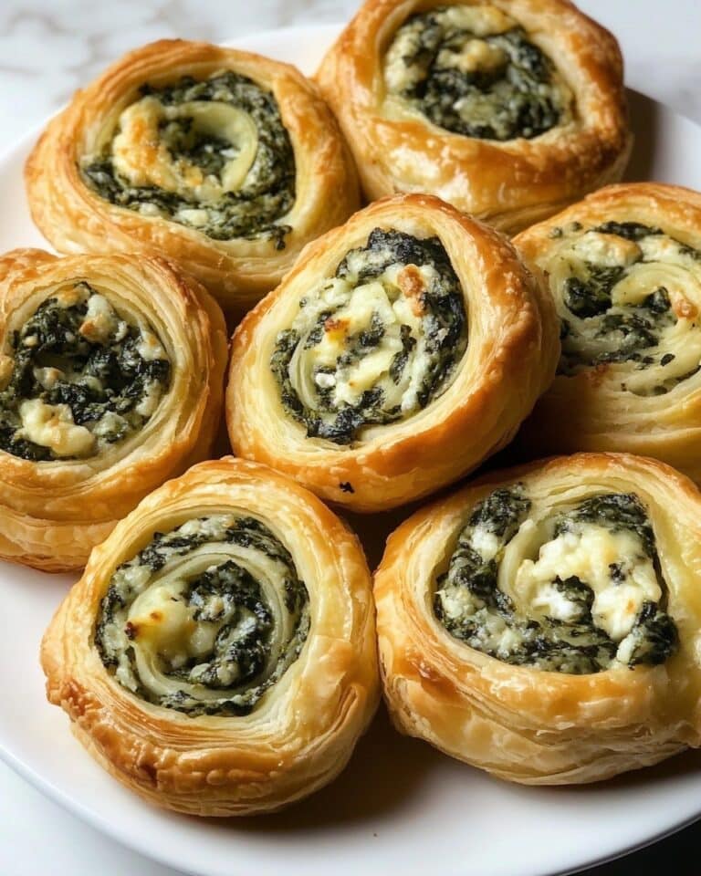 Spinach & Artichoke Puff Pastry Pinwheels Recipe