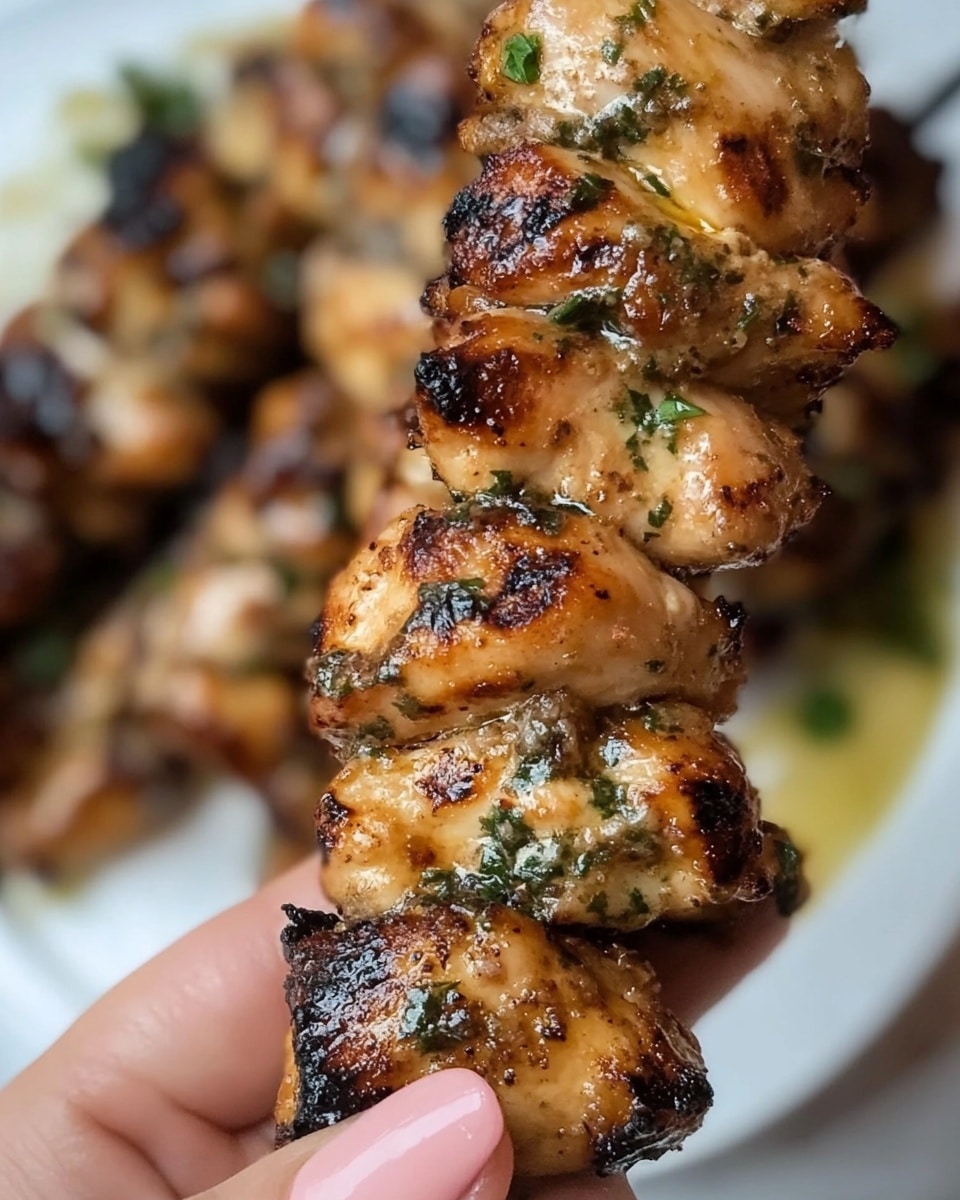 Honey Garlic Parmesan Chicken Skewers Recipe