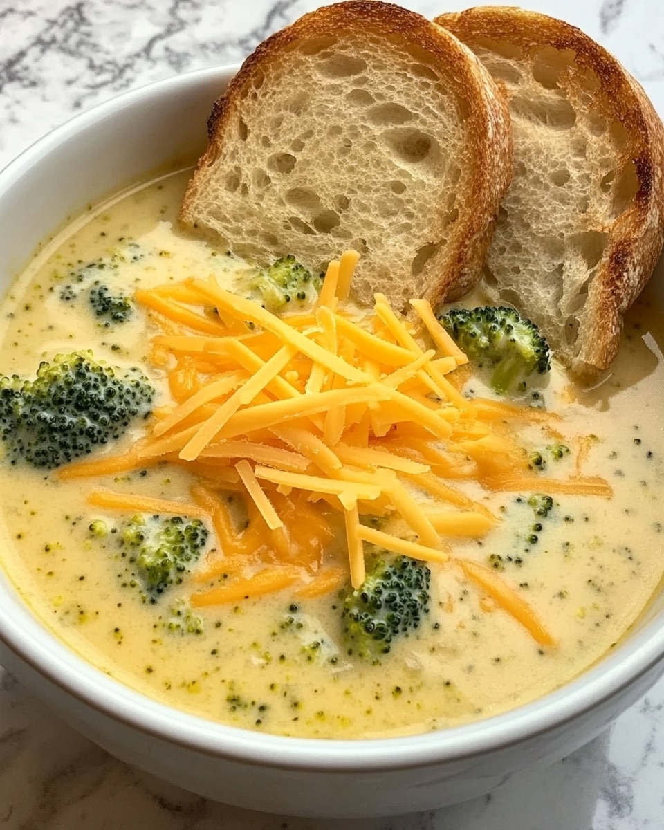 A white bowl filled with creamy cheese soup mixed with small green broccoli pieces and thin orange carrot slices. A woman's hand holds a round chip dipped halfway into the soup, showing the creamy cheese coating on the chip with a green broccoli piece on top. The bowl sits on a white marbled surface. photo taken with an iphone --ar 4:5 --v 6.1