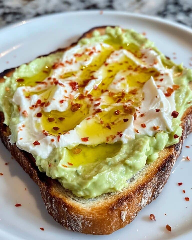 Cream Cheese and Avocado Toast with Hot Honey Recipe