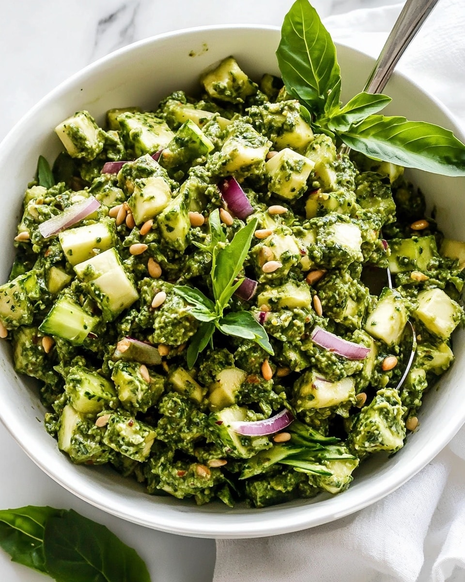 Pesto Chicken Salad Recipe - Recipe Image