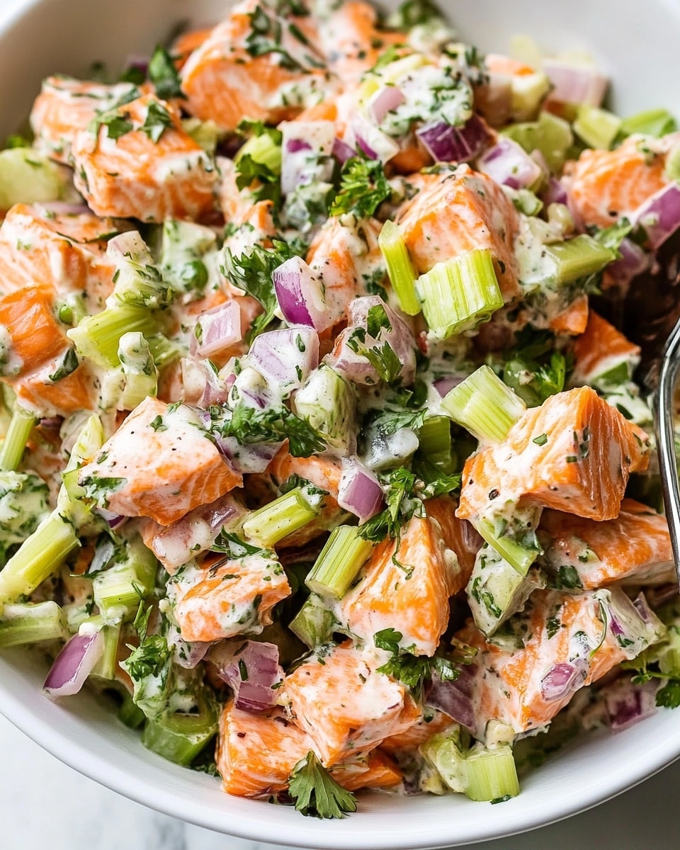 Salmon Salad with Dill, Radishes, and Lemon-Mustard Dressing Recipe
