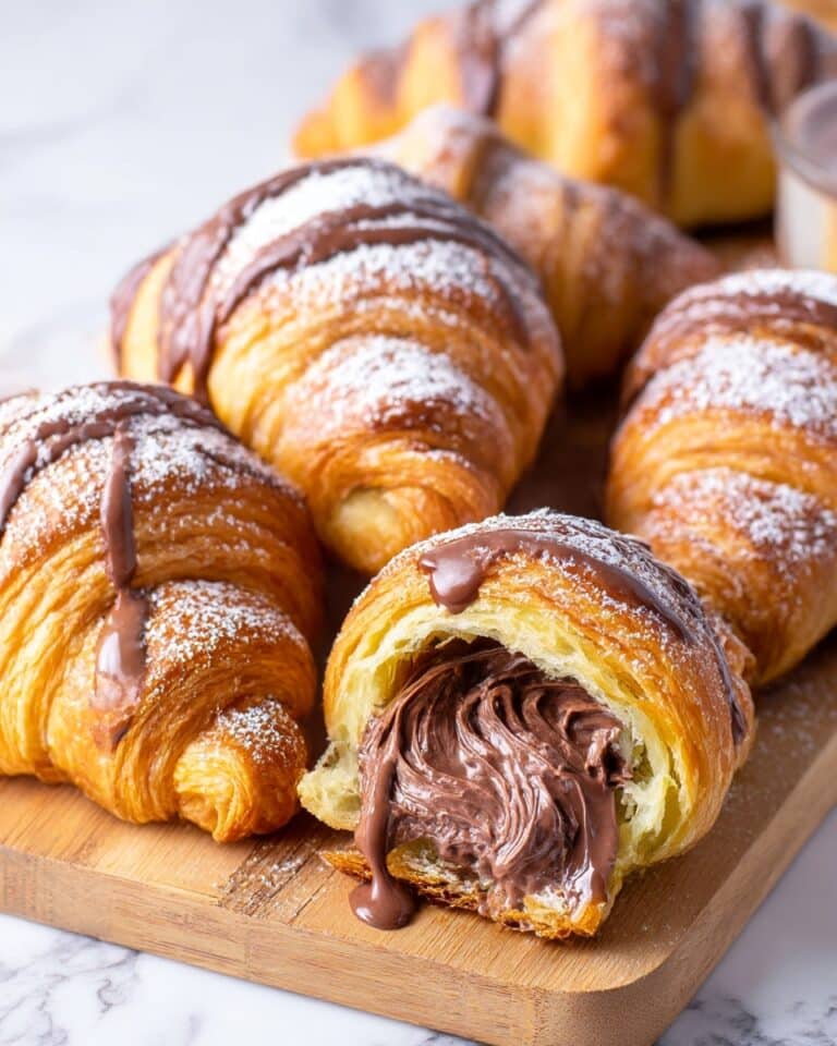 Air Fryer Nutella Chocolate Croissants Recipe