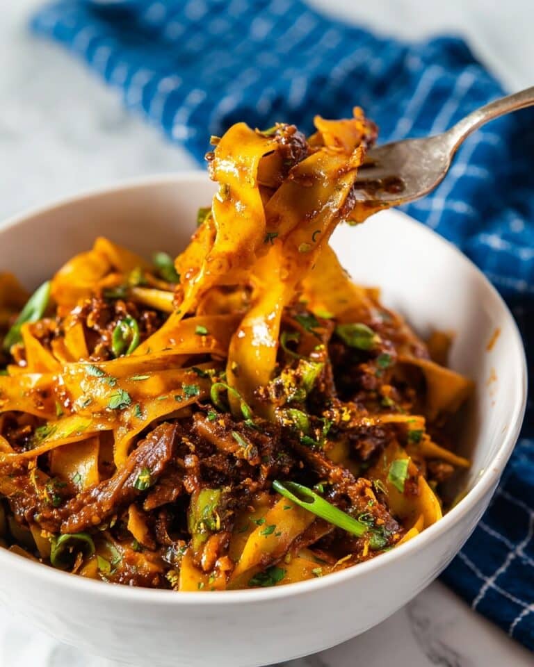 Slow Cooker Korean Beef Noodles Recipe