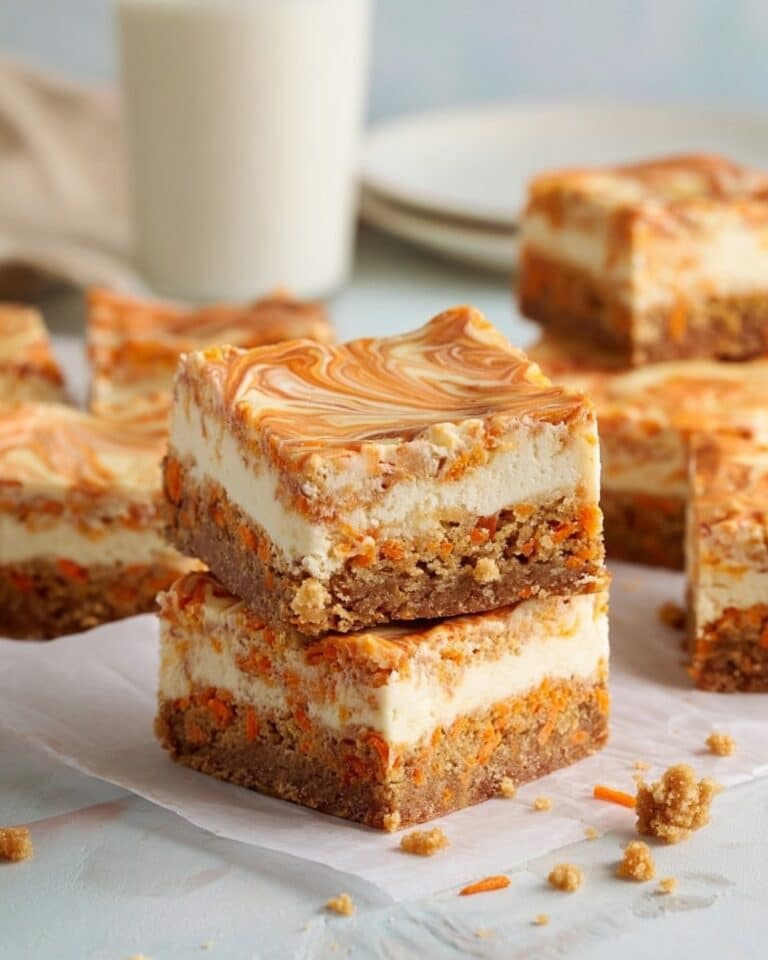 Carrot Cake Bars with Cream Cheese Swirl Recipe