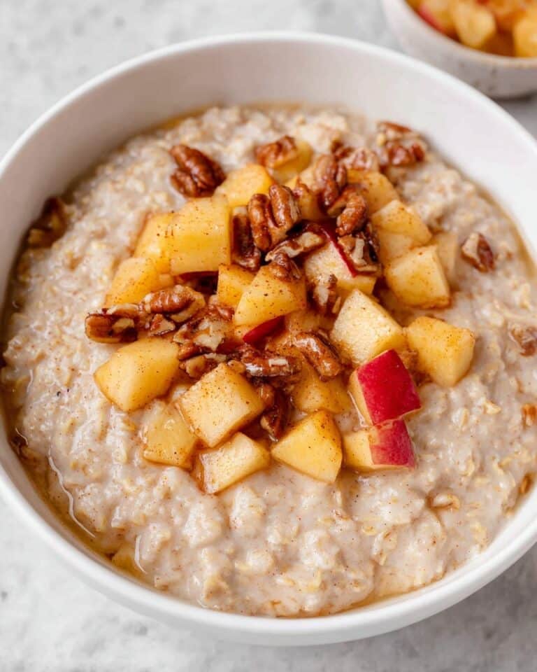 Easy Apple Cinnamon Vegan Oatmeal Recipe