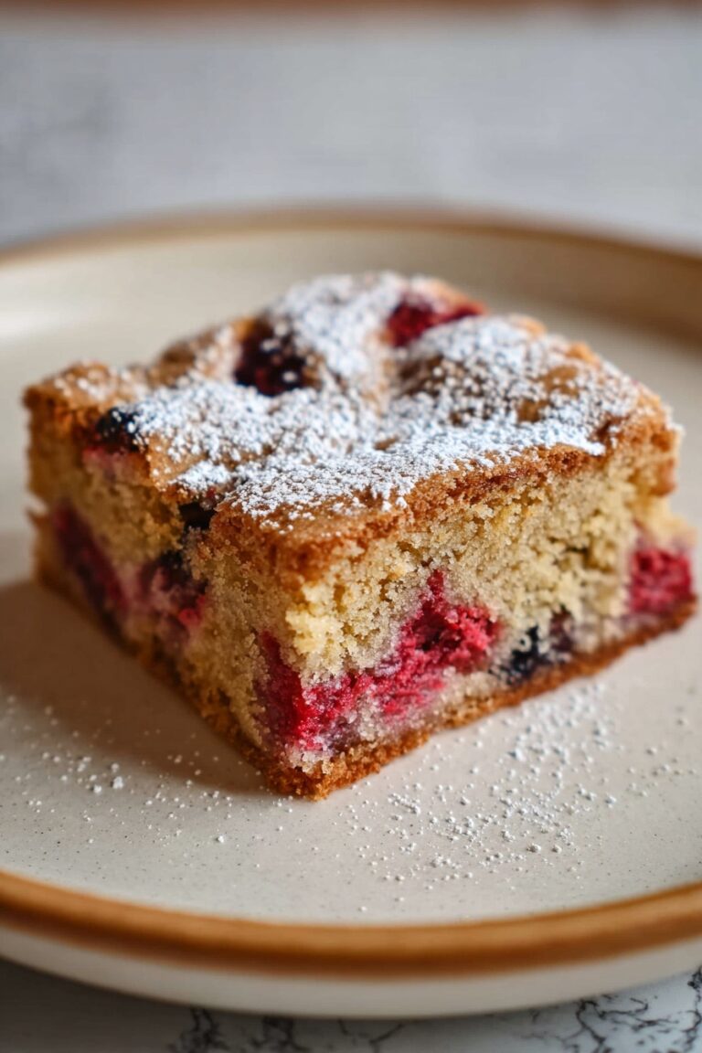 Berry Paleo Gluten-Free Snack Cake Recipe
