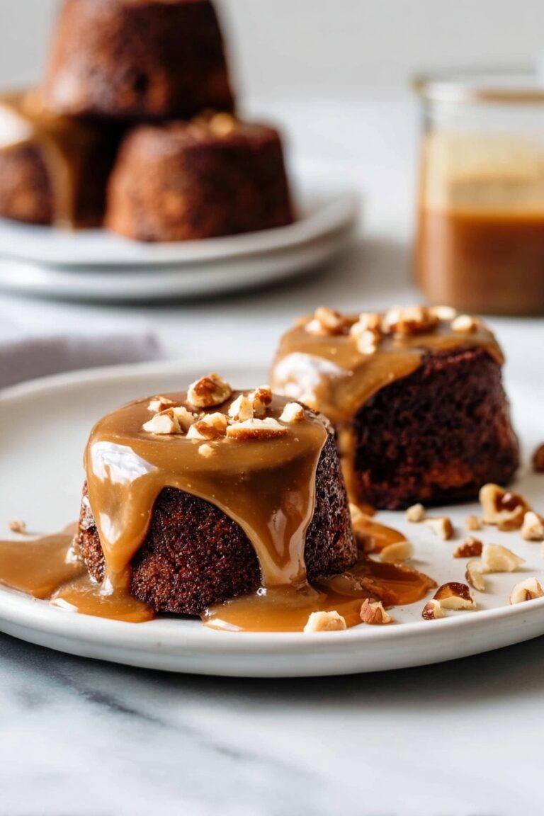 Sticky Toffee Pudding with Toffee Sauce Recipe