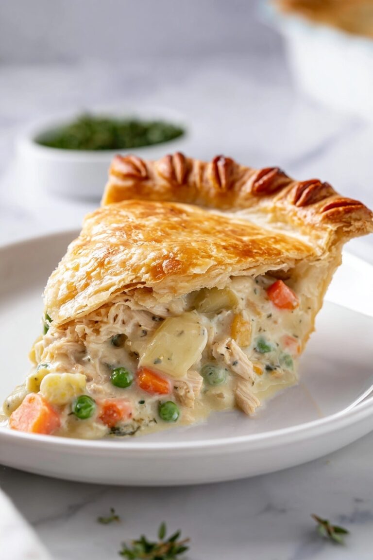 Homemade Chicken Pot Pie with Puff Pastry Recipe