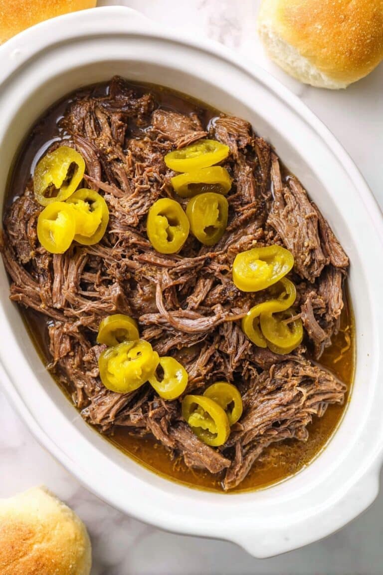 Italian Beef Sandwiches with Pepperoncini and Melted Cheese Recipe