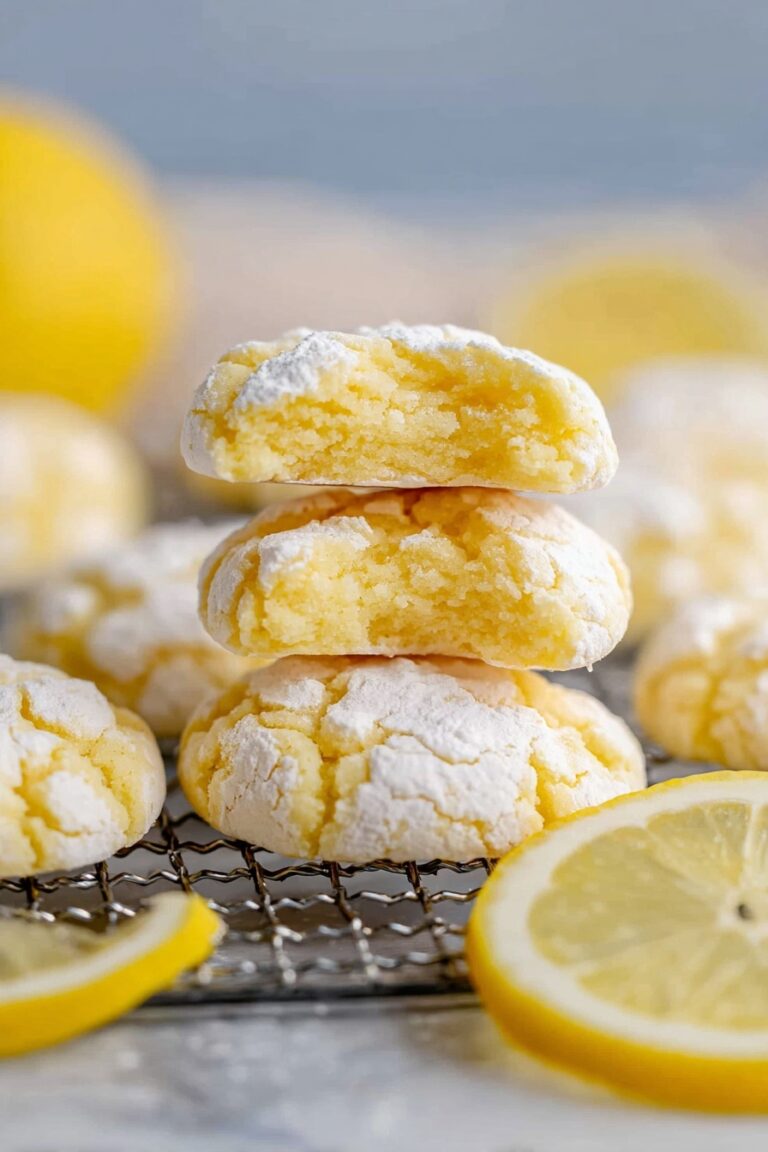 Lemon Crinkle Cookies Recipe