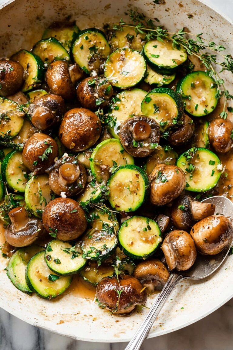 Skillet Zucchini and Mushroom Stir-Fry Recipe