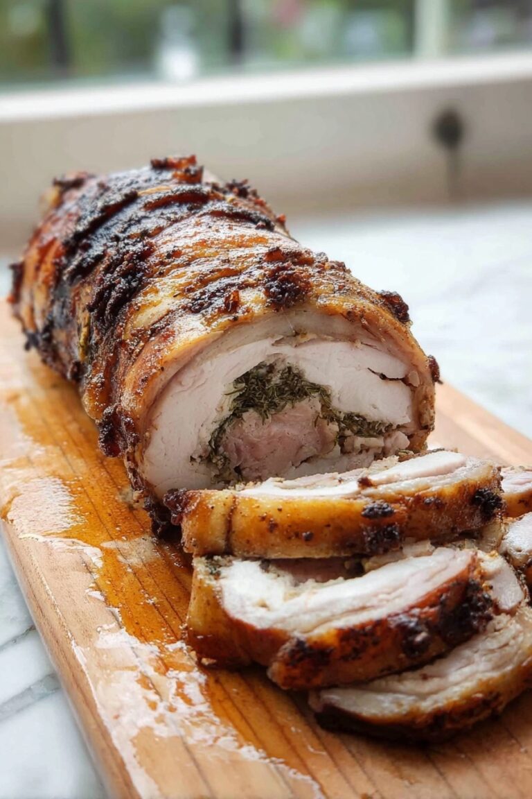 Porchetta Recipe with Fennel and Herbs Recipe