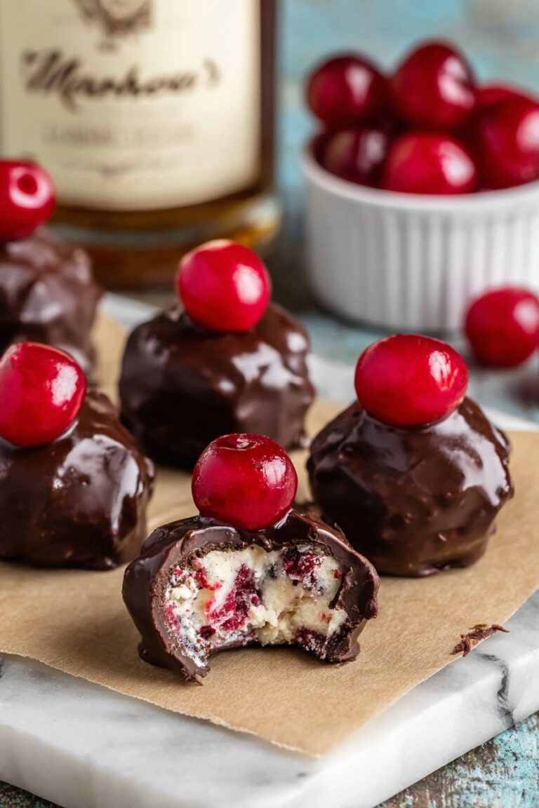 Chocolate Cherry Bourbon Balls Recipe