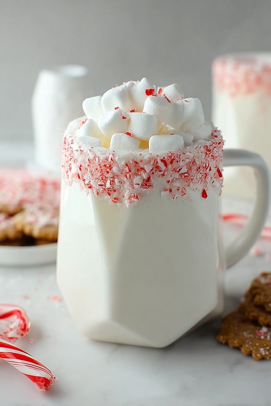 Creamy White Hot Chocolate Recipe - Serving Suggestion