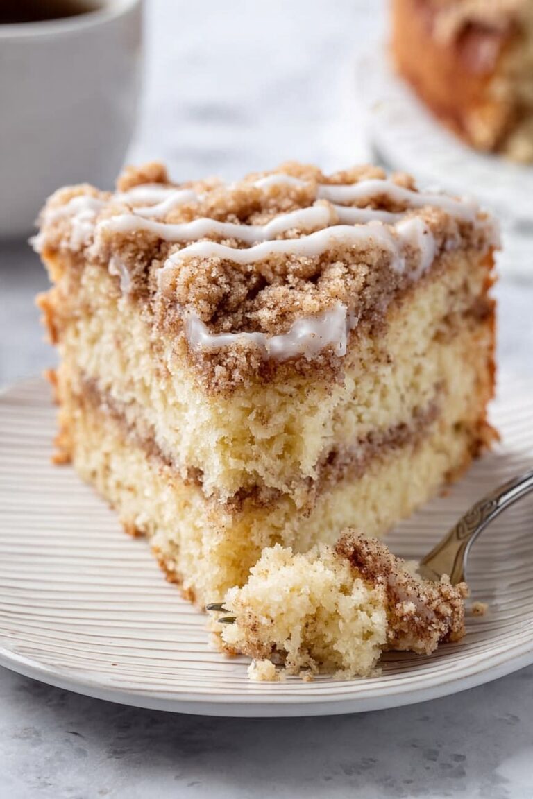 Sour Cream Coffee Cake with Streusel Topping Recipe