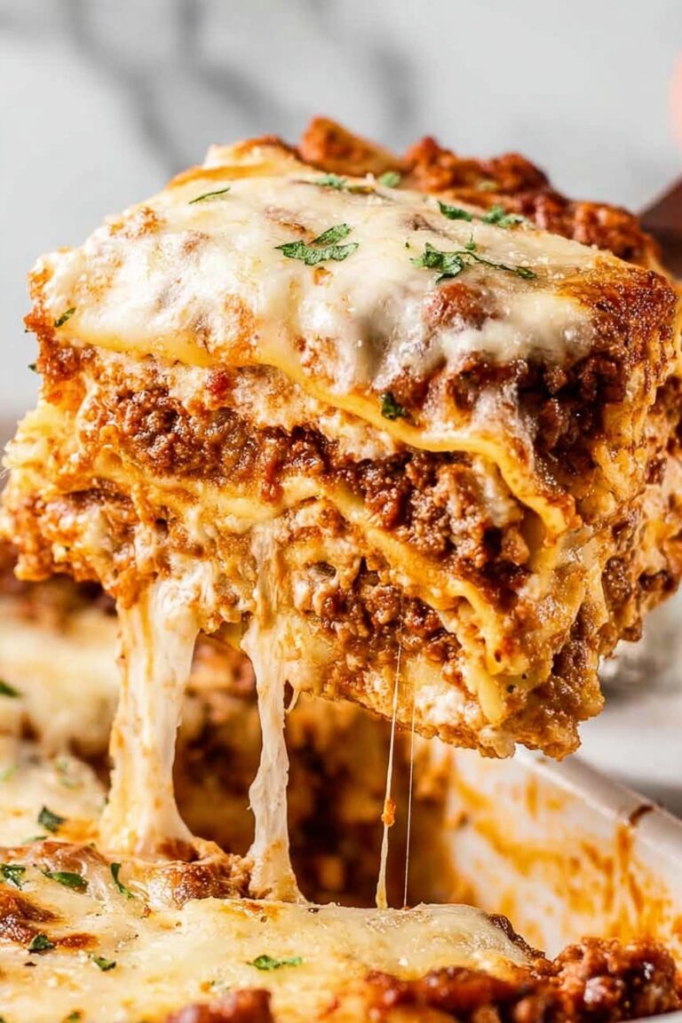 Cheesy Bolognese Lasagna Recipe