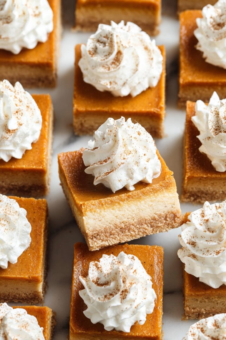 Pumpkin Pie Bars with Shortbread Crust Recipe