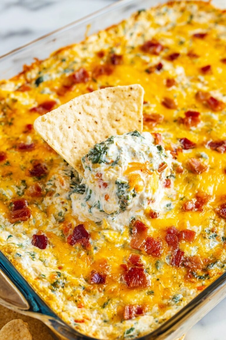 Bacon Spinach Artichoke Dip Recipe