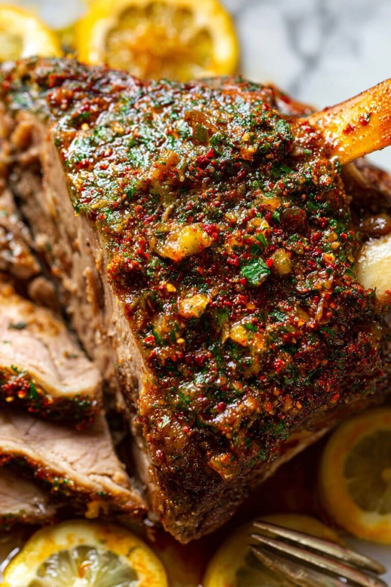 Slow Roasted Lamb Shoulder with Mint Sauce Recipe