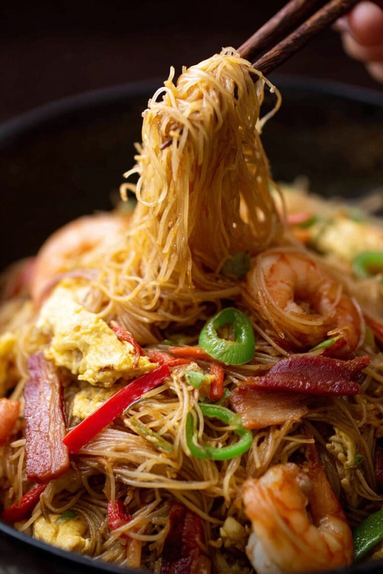 Singapore Noodles with Shrimp and Char Siu Recipe
