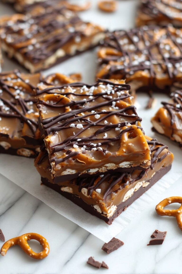 Salted Caramel Pretzel Bark Recipe