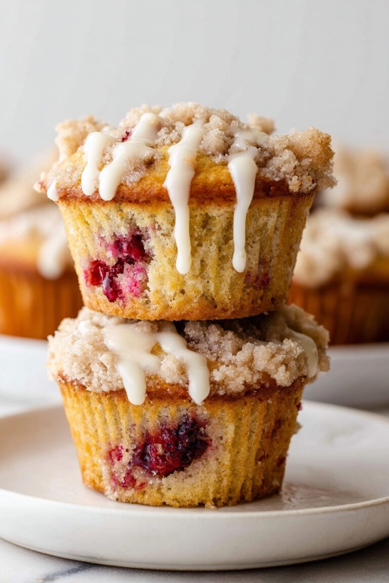 Cranberry Orange Muffins with Crumb Topping Recipe