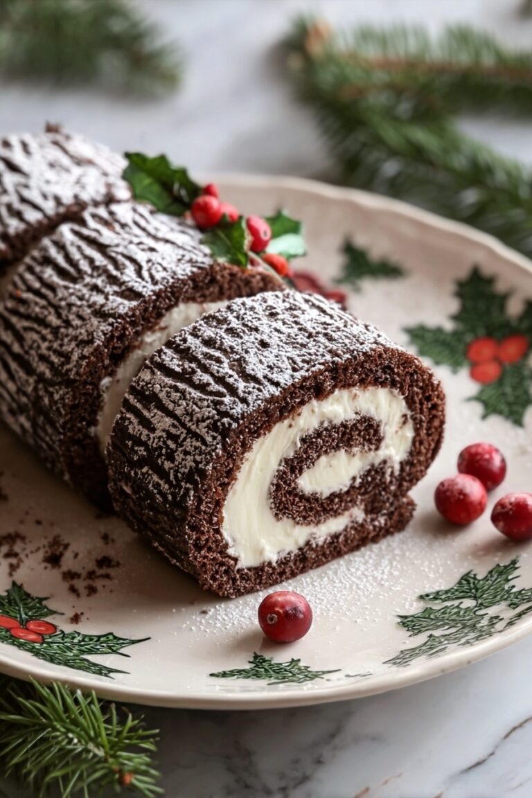 Chocolate Yule Log Dessert Recipe