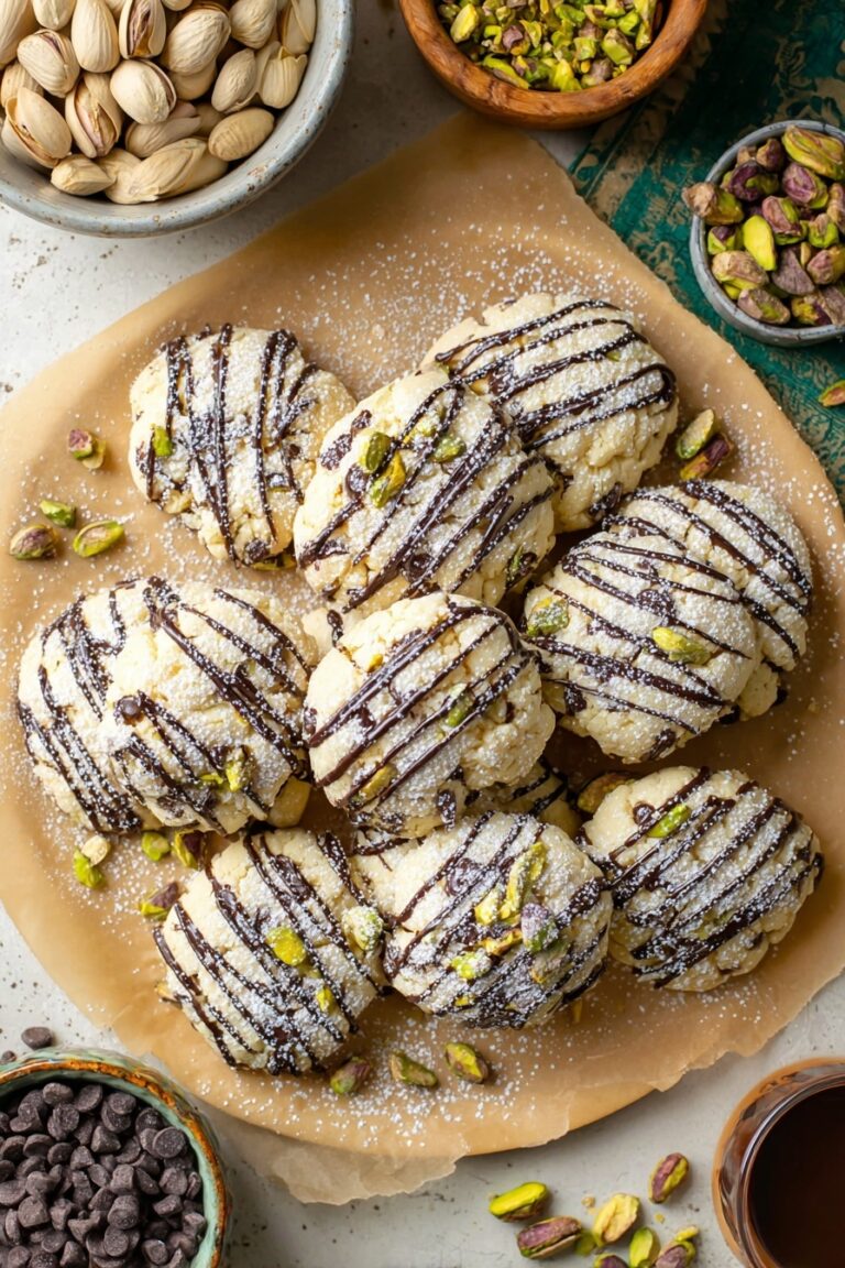 Cannoli Cookies with Pistachios and Chocolate Recipe