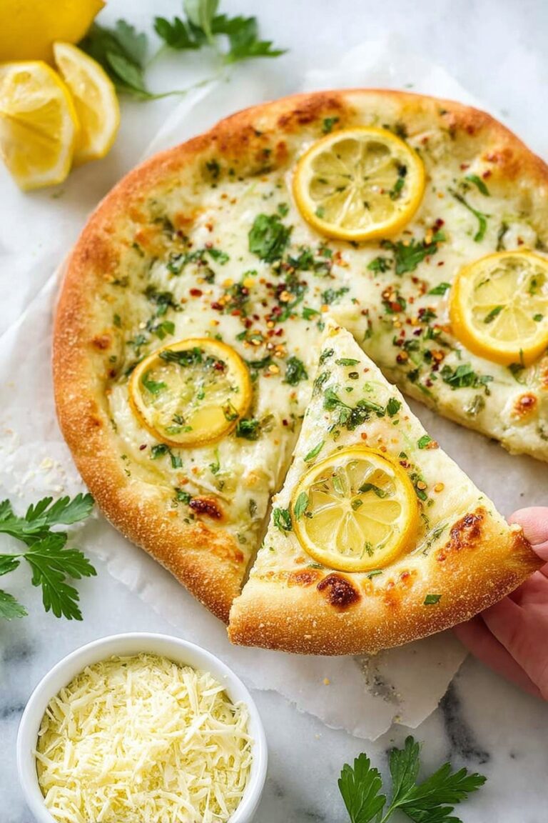Lemon Pizza with Fresh Mozzarella Recipe