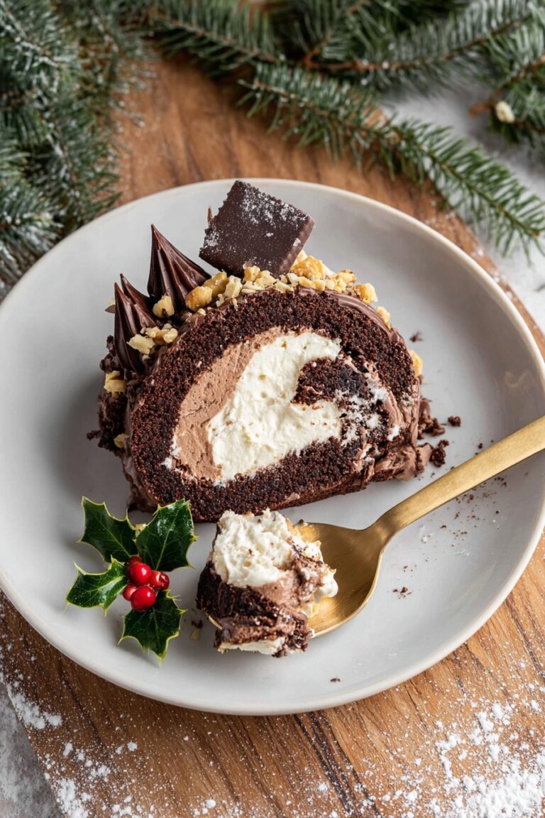 Chocolate Hazelnut Yule Log Recipe
