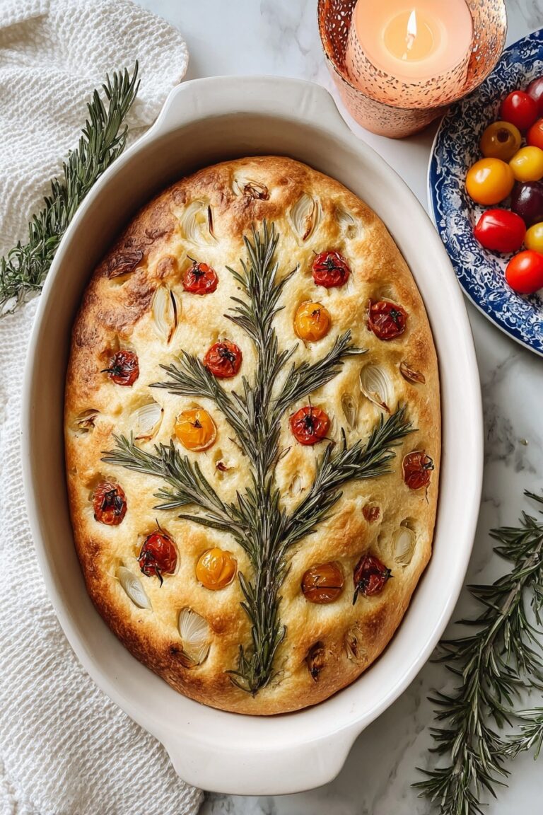 Christmas Tree Focaccia Recipe