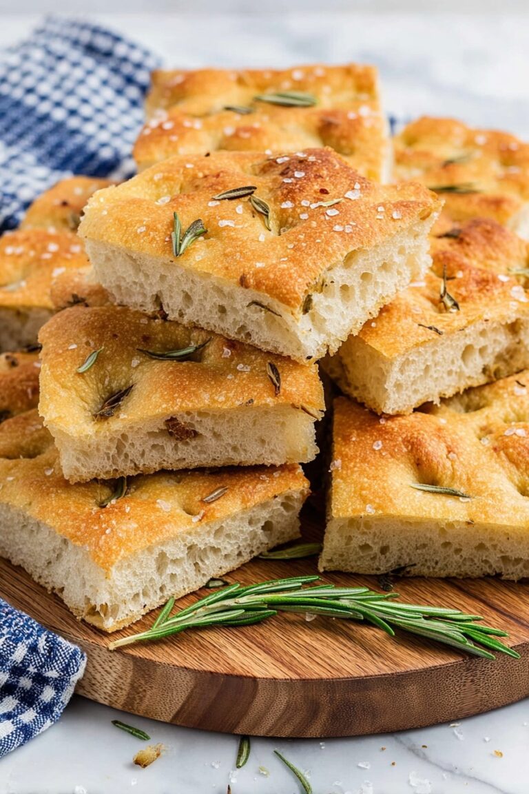 Garlic Rosemary Focaccia Bread Recipe