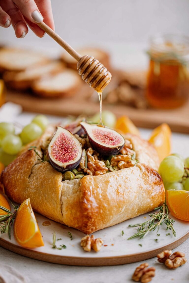 Baked Brie with Jam and Nuts Recipe