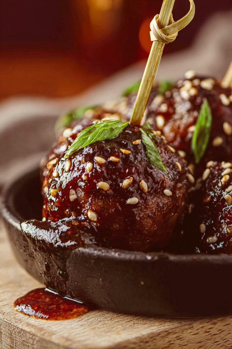 Korean Gochujang Meatballs Recipe