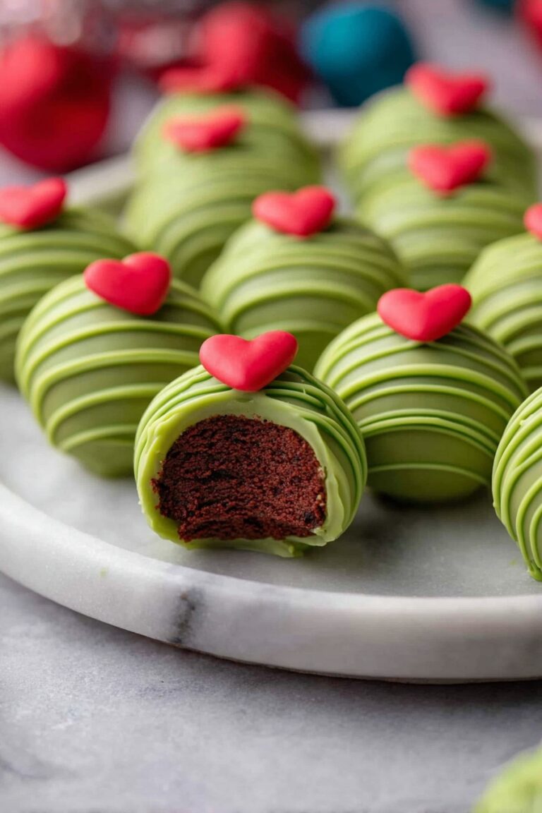 Grinch Oreo Truffles with Red Velvet Recipe