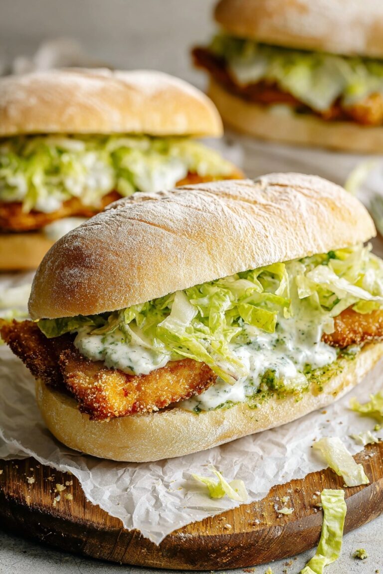 Crispy Chicken Caesar Sandwiches Recipe