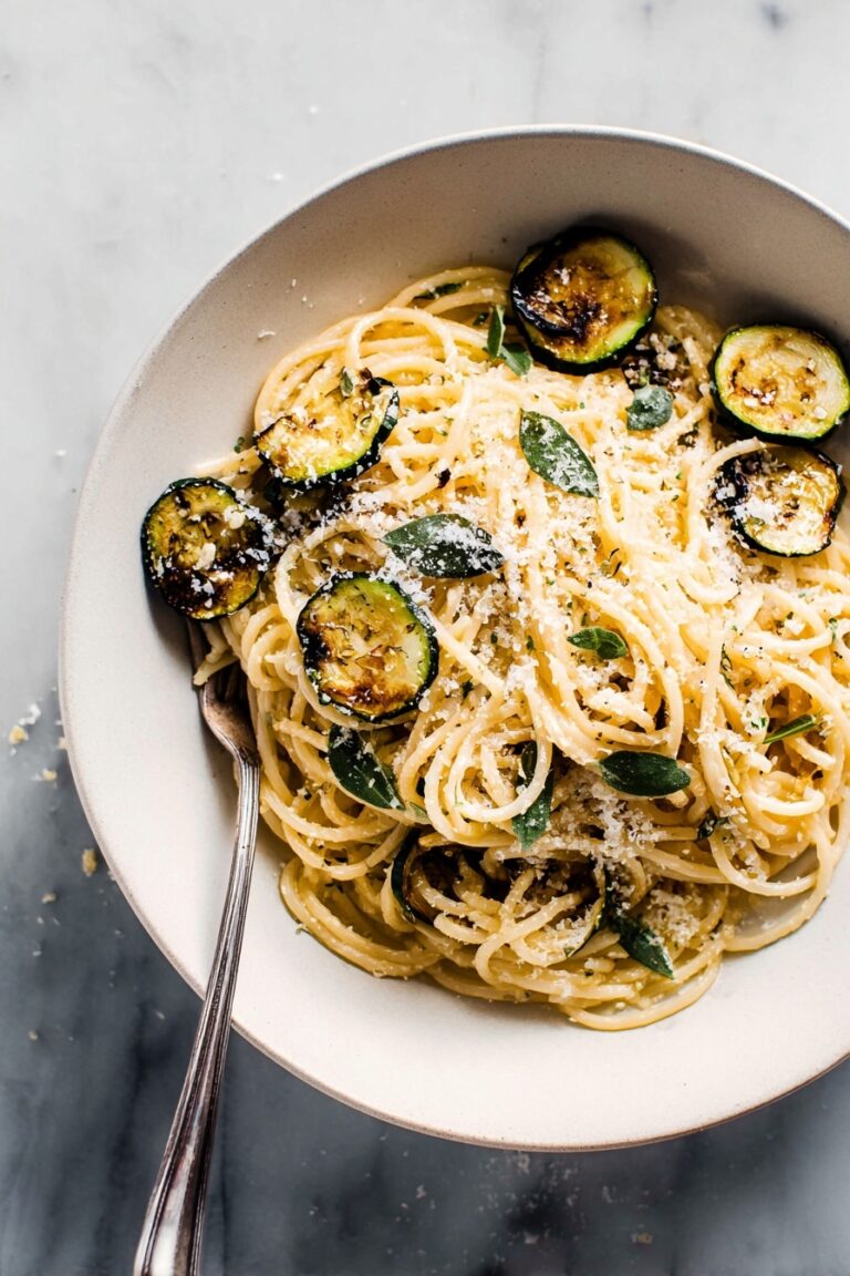 Creamy Zucchini Spaghetti Recipe