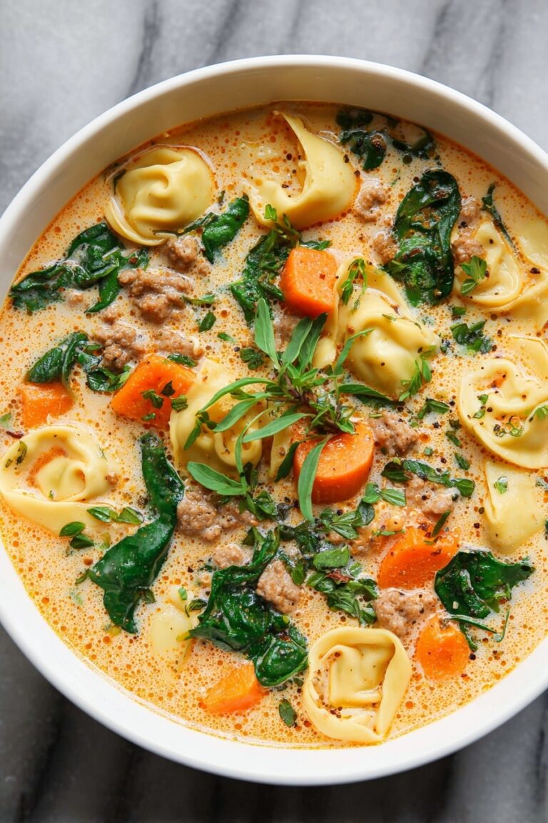 Creamy Sausage Tortellini Soup Recipe