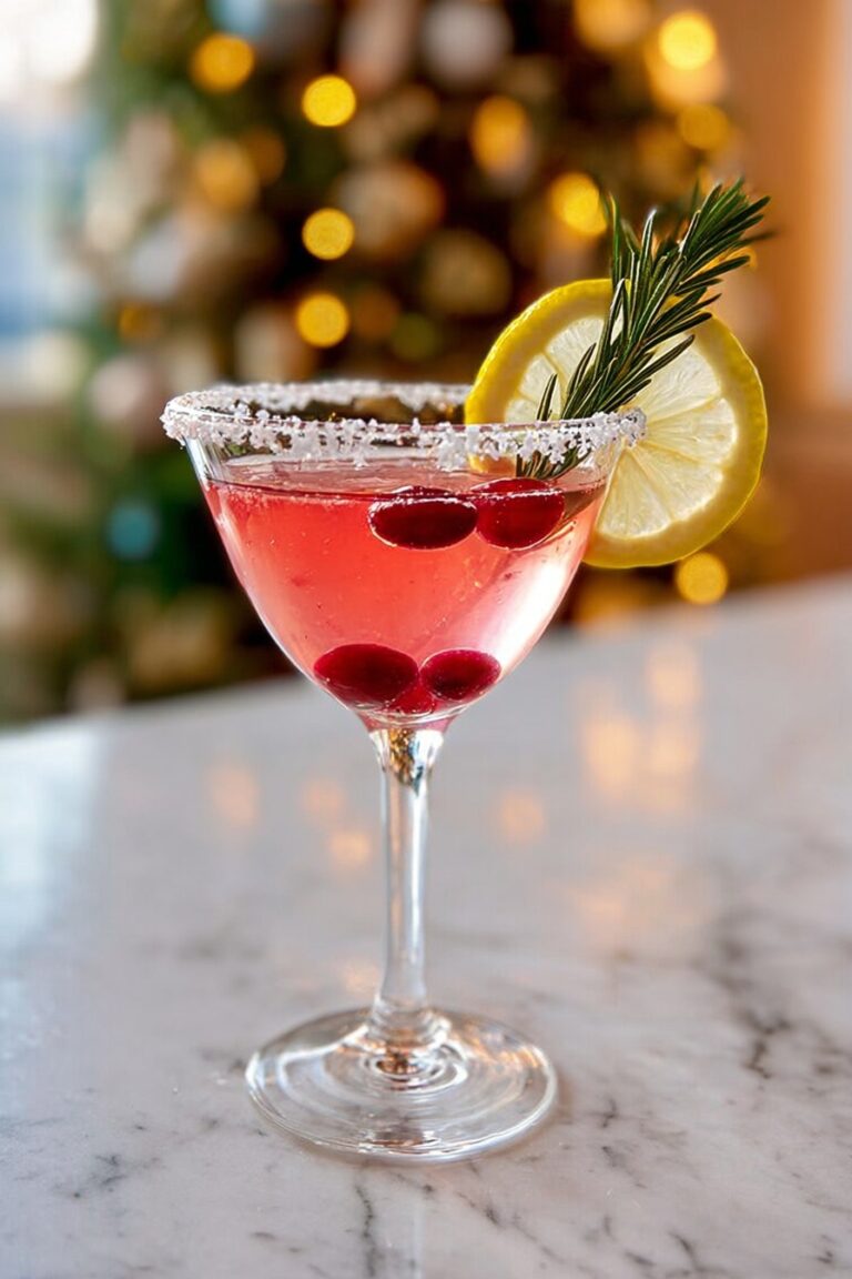 Holiday Lemon Drop Cocktail Recipe