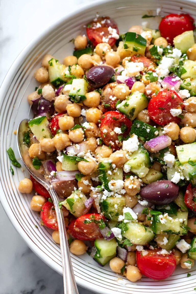 Easy Mediterranean Chickpea Salad Recipe