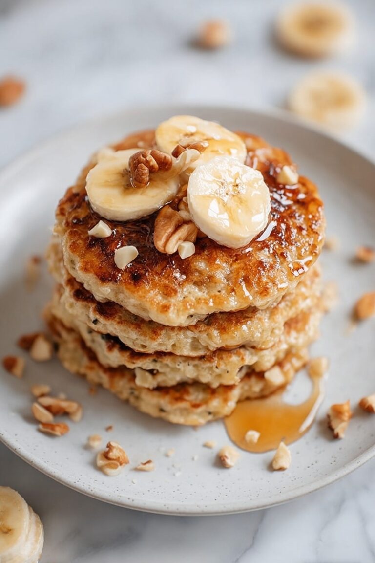 Healthy Banana Oat Pancakes Recipe