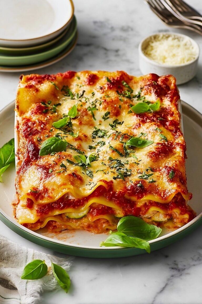 Vegetarian Roasted Vegetable Lasagna Recipe