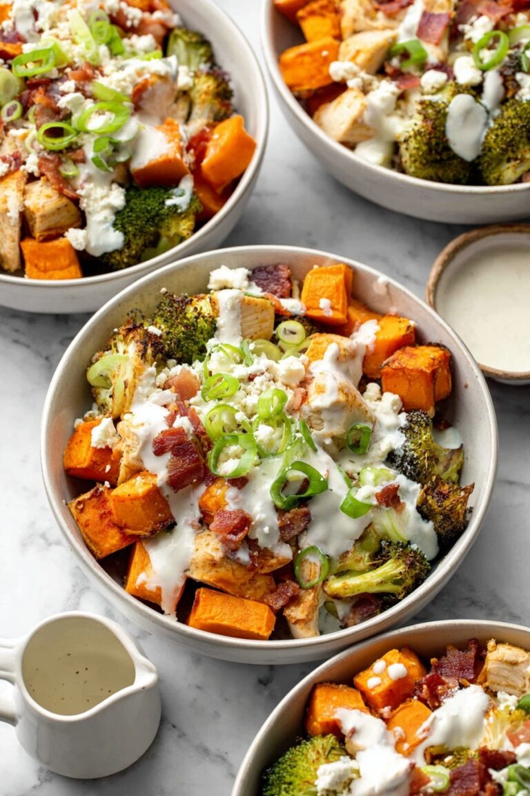 Buffalo Chicken Sweet Potato Casserole Recipe