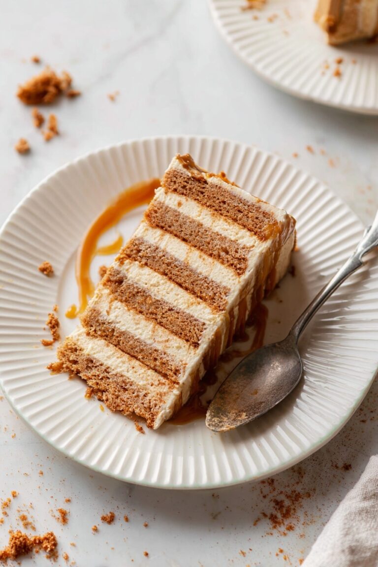 No-Bake Cookie Butter Icebox Cake Recipe