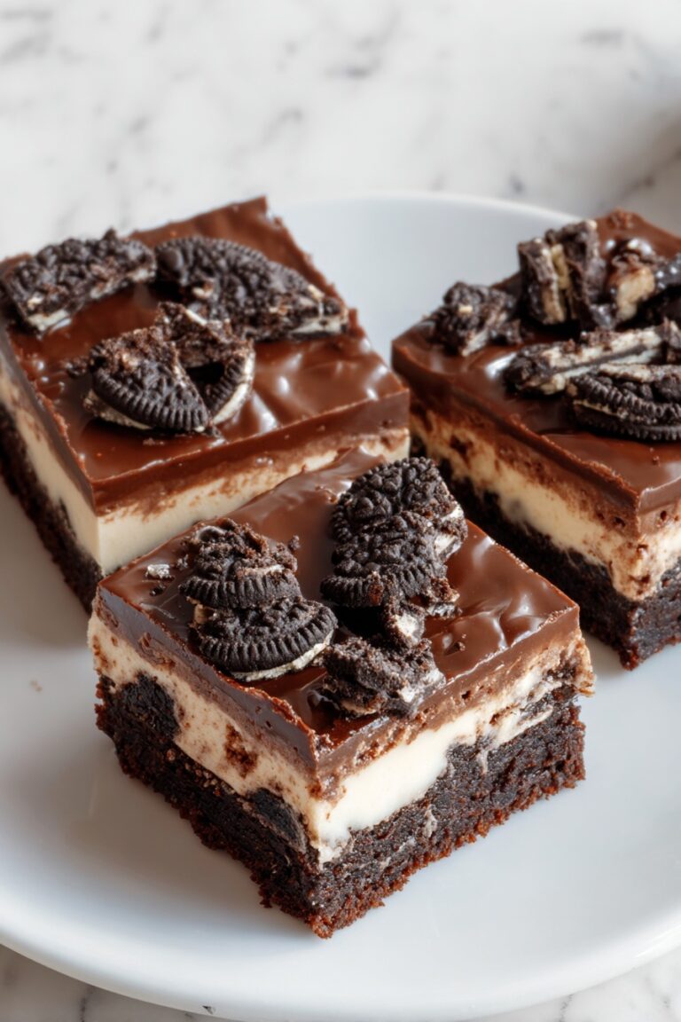 Brownie Oreo Cheesecake Bars Recipe