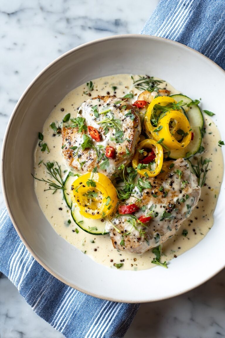 Creamy Pepperoncini Chicken Skillet Recipe