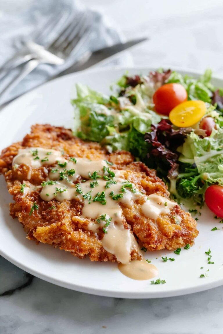Pretzel Crusted Chicken with Cheddar Sauce Recipe