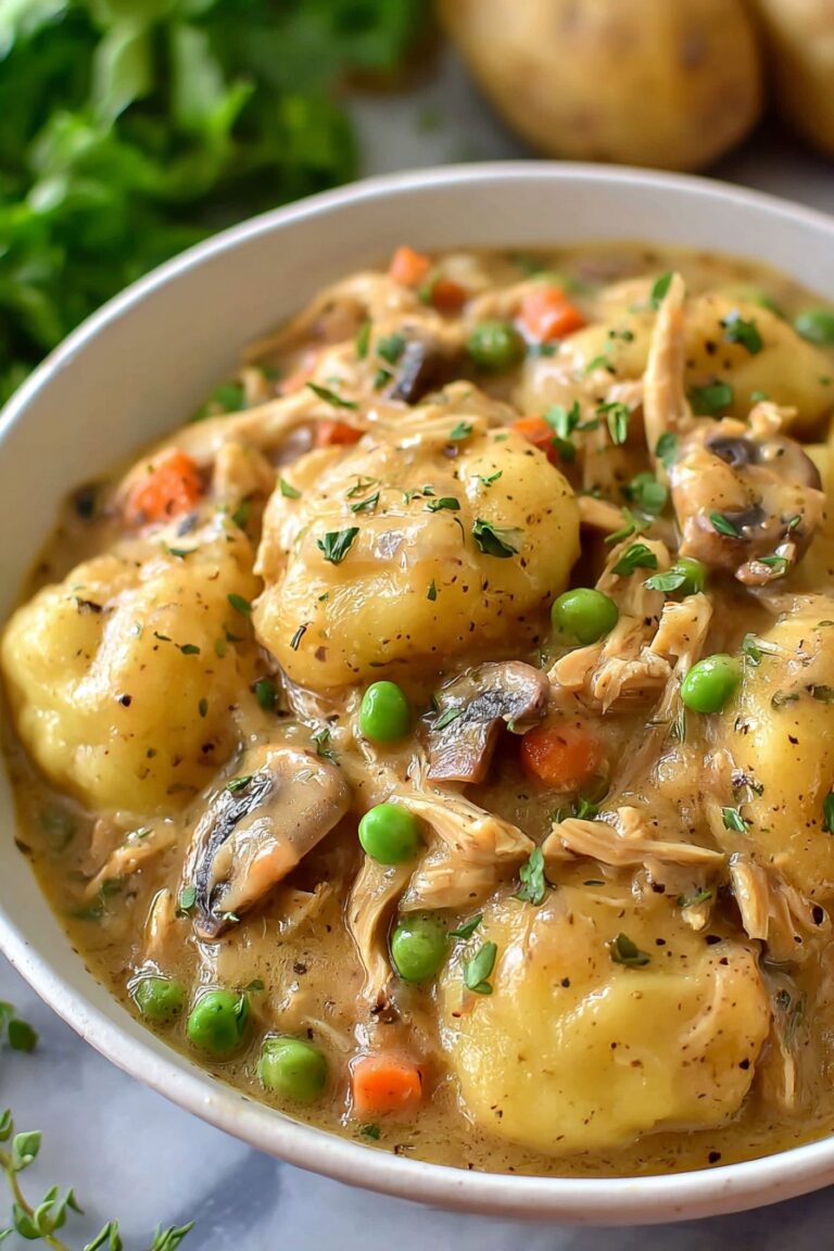 One Pot Gnocchi Chicken Pot Pie Recipe