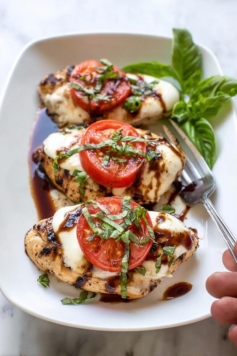 Grilled Chicken Caprese with Balsamic Glaze Recipe